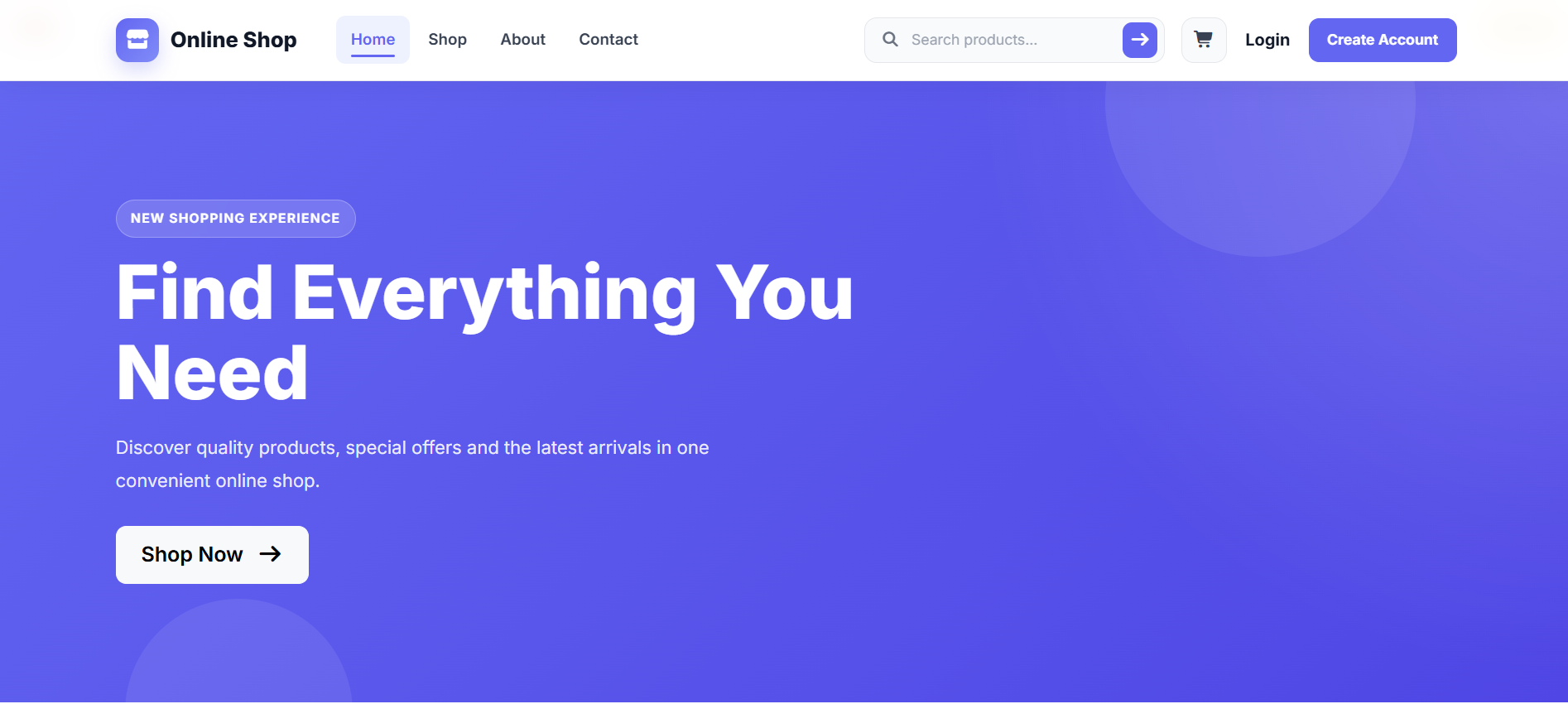 E-commerce Website (Online Shopping)